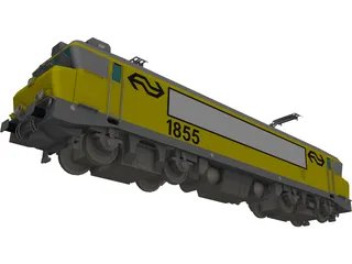 Dutch Train 3D Model preview