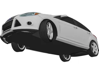 Ford Focus (2014) 3D Model preview