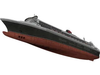 RMS Queen Mary 2 3D Model preview