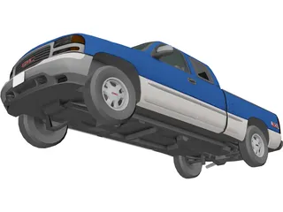 GMC Sierra Extended Cab (1999) 3D Model preview