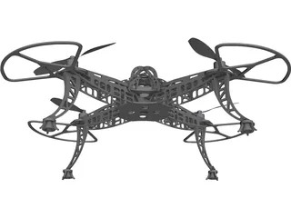 Quadrocopter 3D Model preview