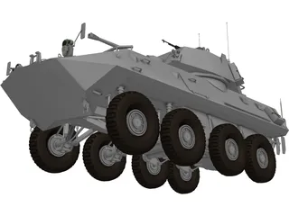 Piranha Lav-25 3D Model preview