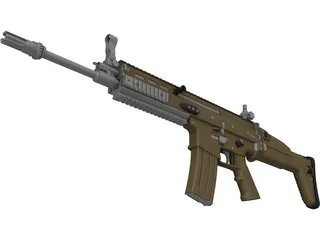 FN SCAR L 3D Model preview
