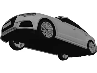 Audi A3 Sedan (2017) 3D Model preview