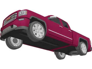 GMC Sierra Pickup (2016) 3D Model preview