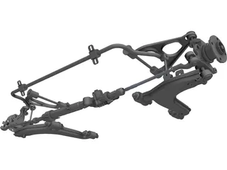 Mazda Miata Suspension 3D Model preview