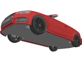 Audi A3 Cabriolet (2017) 3D Model preview