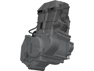 Husaberg Engine 450cc 3D Model preview