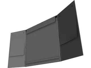 Openable Whiteboard 3D Model preview