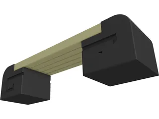 Bench 3D Model preview