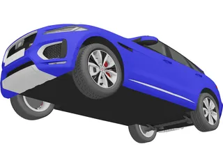 Jaguar F-Pace S (2017) 3D Model preview