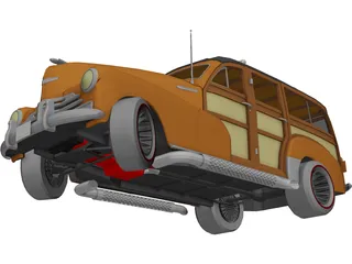 Chevrolet Woody (1947) 3D Model preview