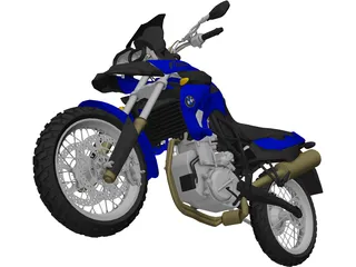 BMW F800 GS (2008) 3D Model preview