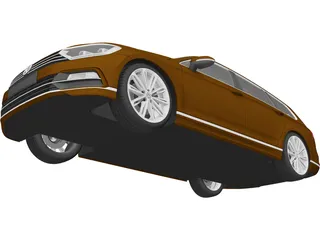 Volkswagen Passat Variant R-Line (2015) 3D Model preview
