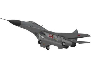 MiG-29A Fulcrum 3D Model preview