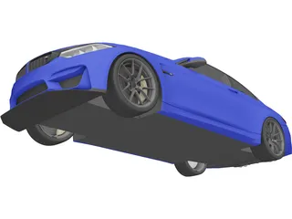 BMW M4 CS (2018) 3D Model preview