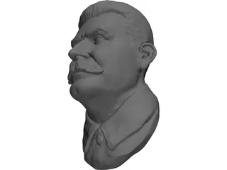 Joseph Stalin Bust 3D Model preview