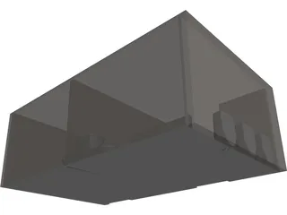 Accessible Space Toilets 3D Model preview