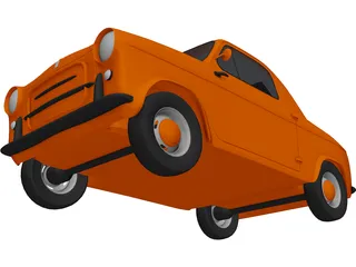 Vespa 400 3D Model preview