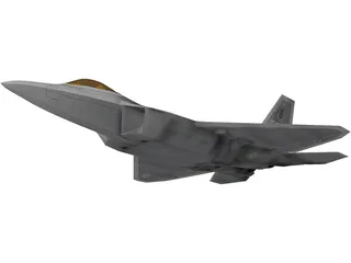 F-22 Raptor 3D Model preview