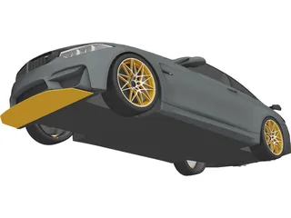 BMW M4 GTS F82 (2016) 3D Model preview