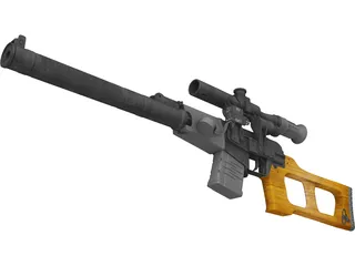VSS Vintorez 3D Model preview
