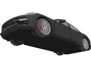 Porsche Panamera Turbo (2017) 3D Model preview