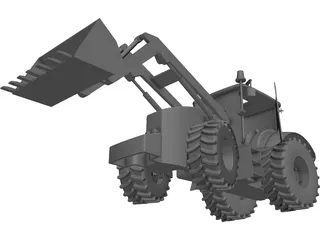 Excavator 3D Model preview