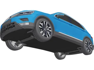Volkswagen Tiguan 2.0 TDi (2017) 3D Model preview