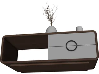 Modern Coffee Table 3D Model preview