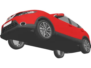 Nissan Qashqai (2014) 3D Model preview