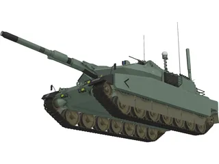 Altay Tank 3D Model preview
