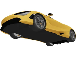 McLaren 720S (2018) 3D Model preview