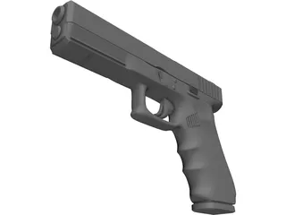 Glock 17 3D Model preview