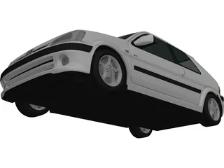 Peugeot 106 GTI (1997) 3D Model preview