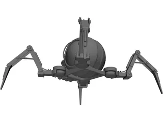 Mechanical Spider Robot 3D Model preview