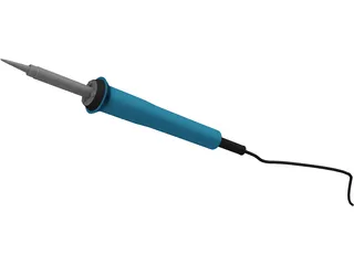Soldering Iron 3D Model preview