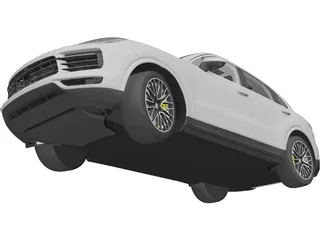 Porsche Cayenne S (2018) 3D Model preview