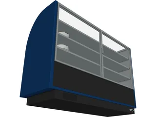 Bakery Display Case 3D Model preview