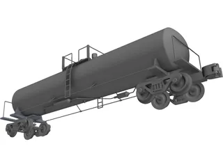 Tank Car 3D Model preview