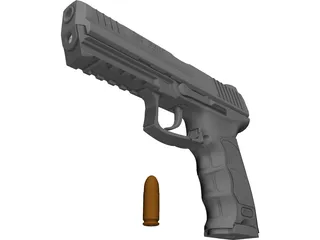 Heckler & Koch P30L 3D Model preview