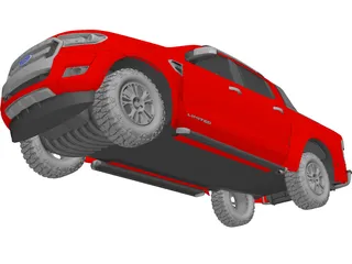 Ford Ranger Pickup (2015) 3D Model preview
