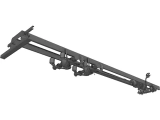 Chassis Scania 3D Model preview