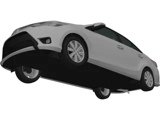 Toyota Yaris Sedan (2015) 3D Model preview