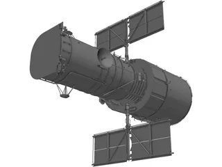 Hubble Space Telescope 3D Model preview