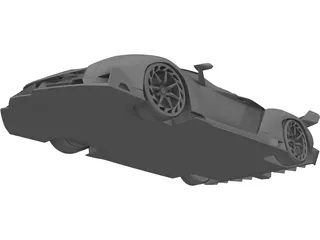 Lamborghini Veneno Roadster LP750-4 (2015) 3D Model preview