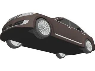 Hyundai Equus (2014) 3D Model preview