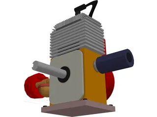 5HP Engine 3D Model preview