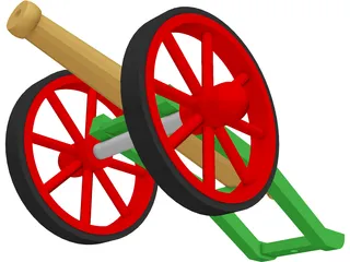 8PDR Cannon 3D Model preview