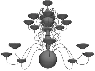 Ceiling Lamp 3D Model preview